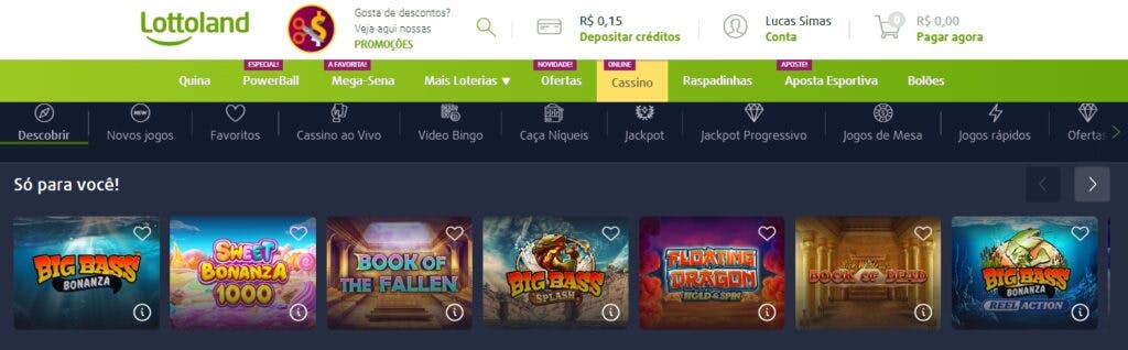 Jogos de casino online
